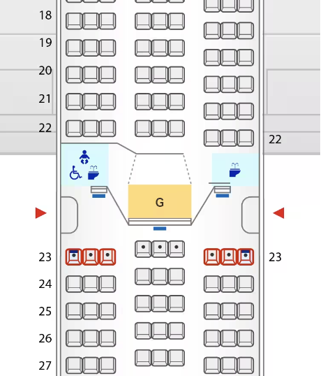 seat map Boeing 787